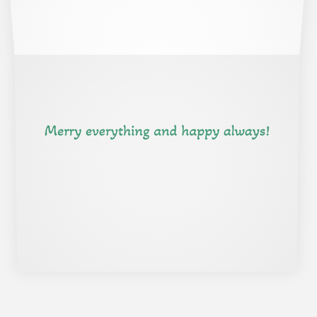 Pilates holiday card 2024 inside