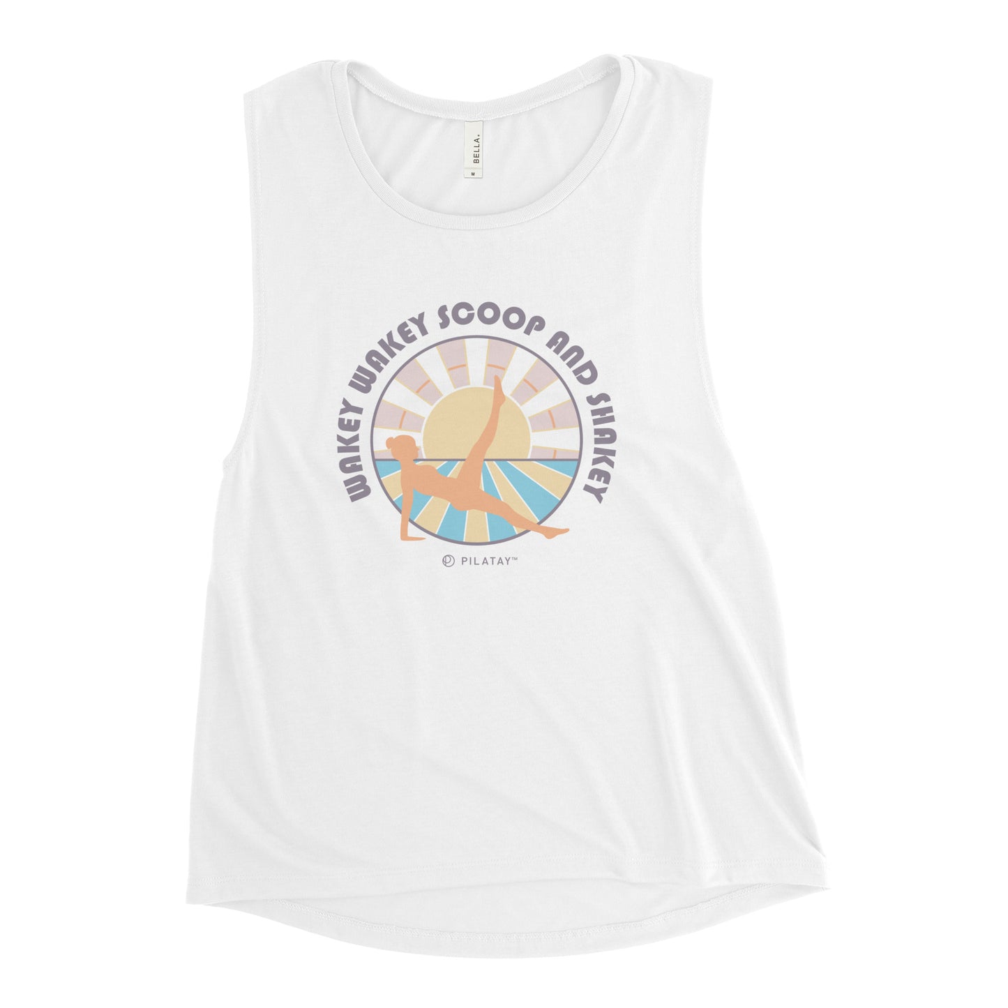 Wakey Wakey Scoop And Shakey - Womens Pilates Muscle Tank