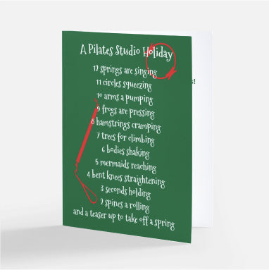 Pilates Holiday Cards - Pilates Christmas Card