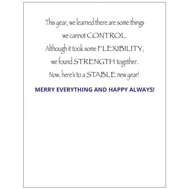 Pilates Holiday Cards (Pack of 10) - I Saw Mommy Cueing Santa Claus