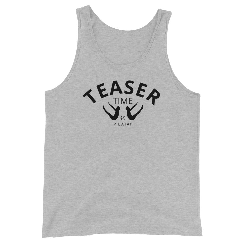 teaser time pilates tank top gray for women and men - pilates shirts by pilatay pilatays
