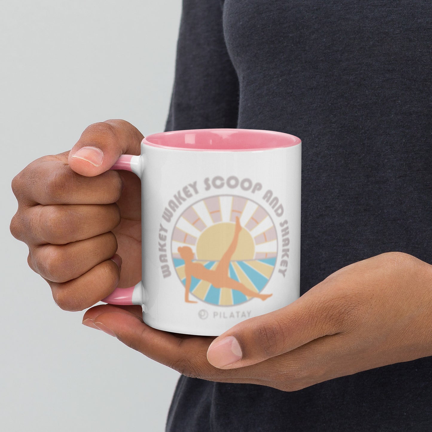 Pilates Coffee Mug - Wakey Wakey Scoop And Shakey