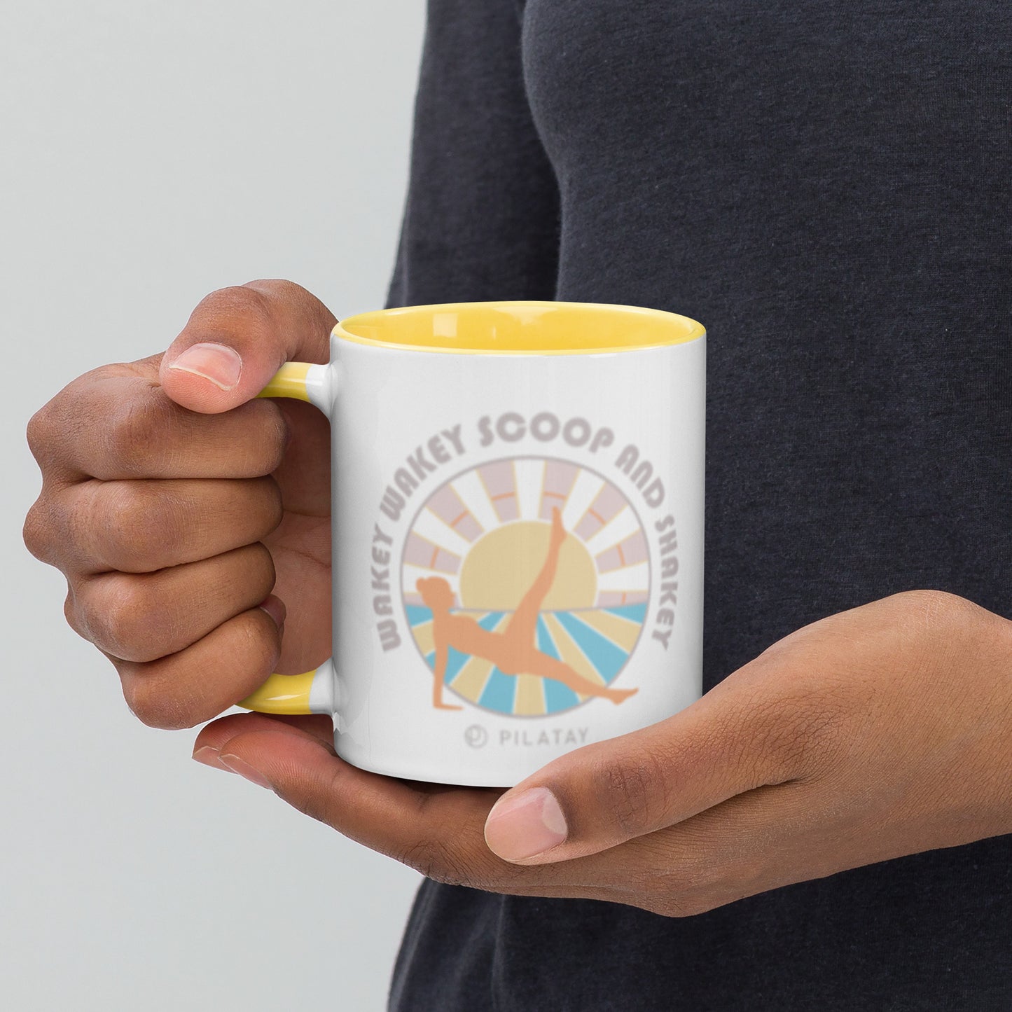 Pilates Coffee Mug - Wakey Wakey Scoop And Shakey