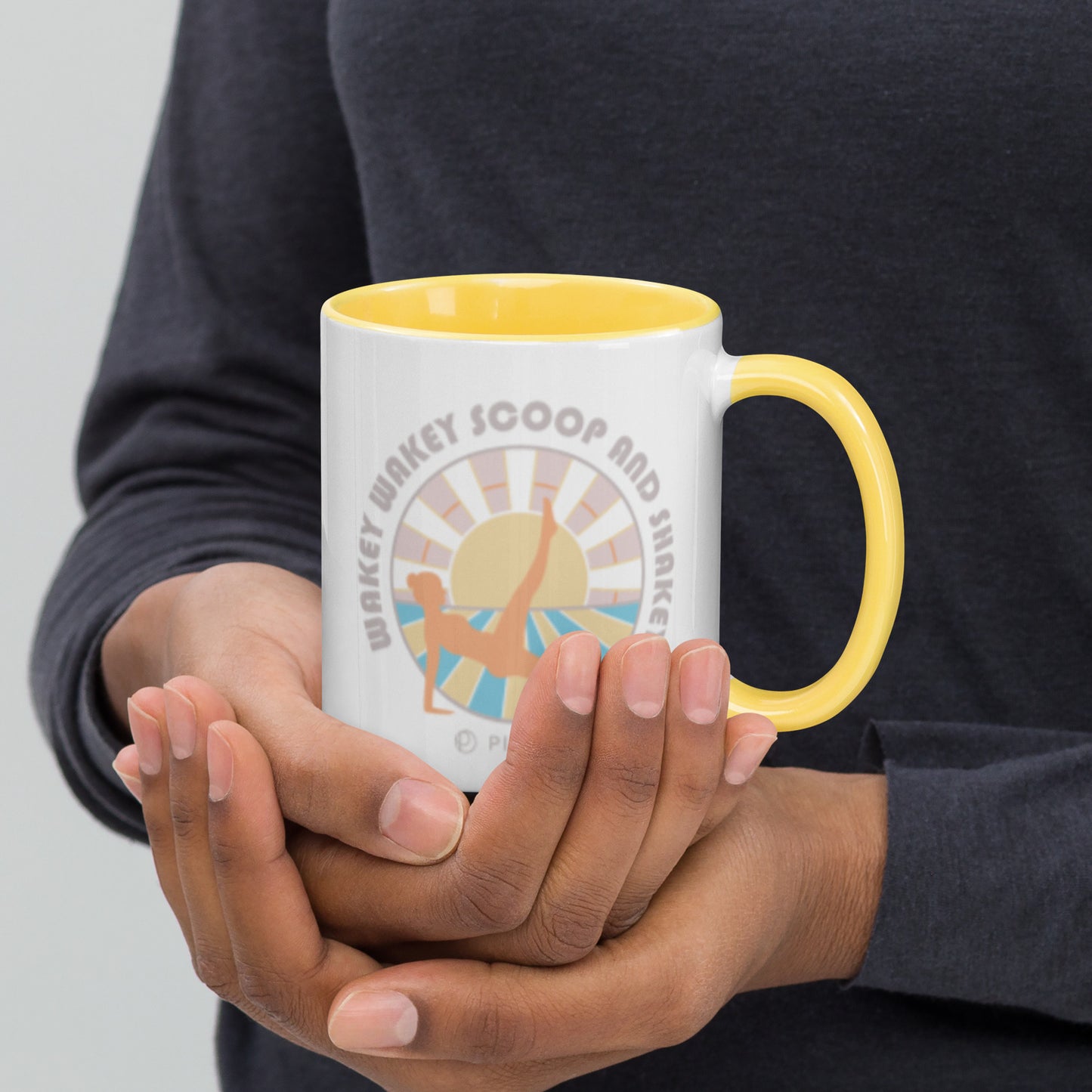 Pilates Coffee Mug - Wakey Wakey Scoop And Shakey