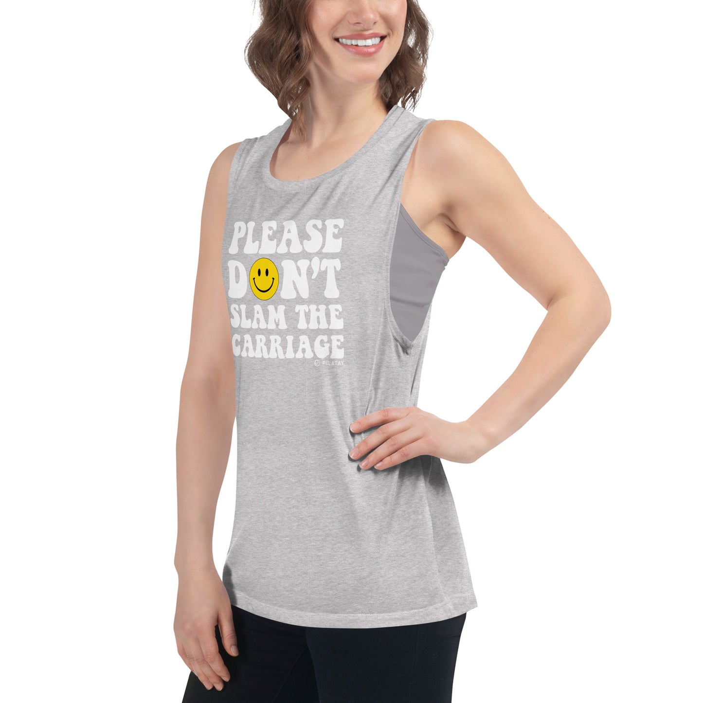 Please don't slam the carriage - Pilates Reformer Tank