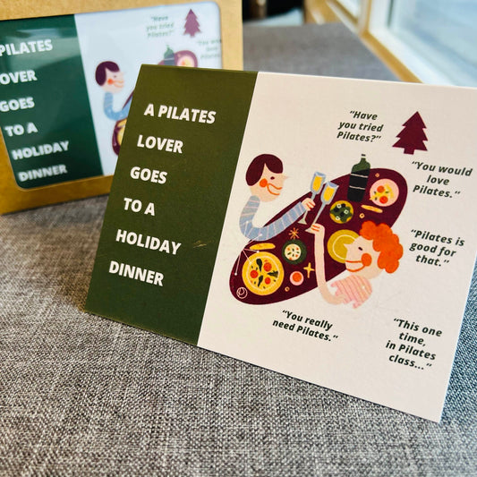 Pilates holiday cards - pilates holiday gift - pilates christmas card - pilates christmas gift