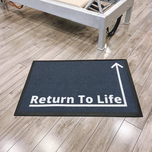 Pilates Return To Life Welcome Mat 