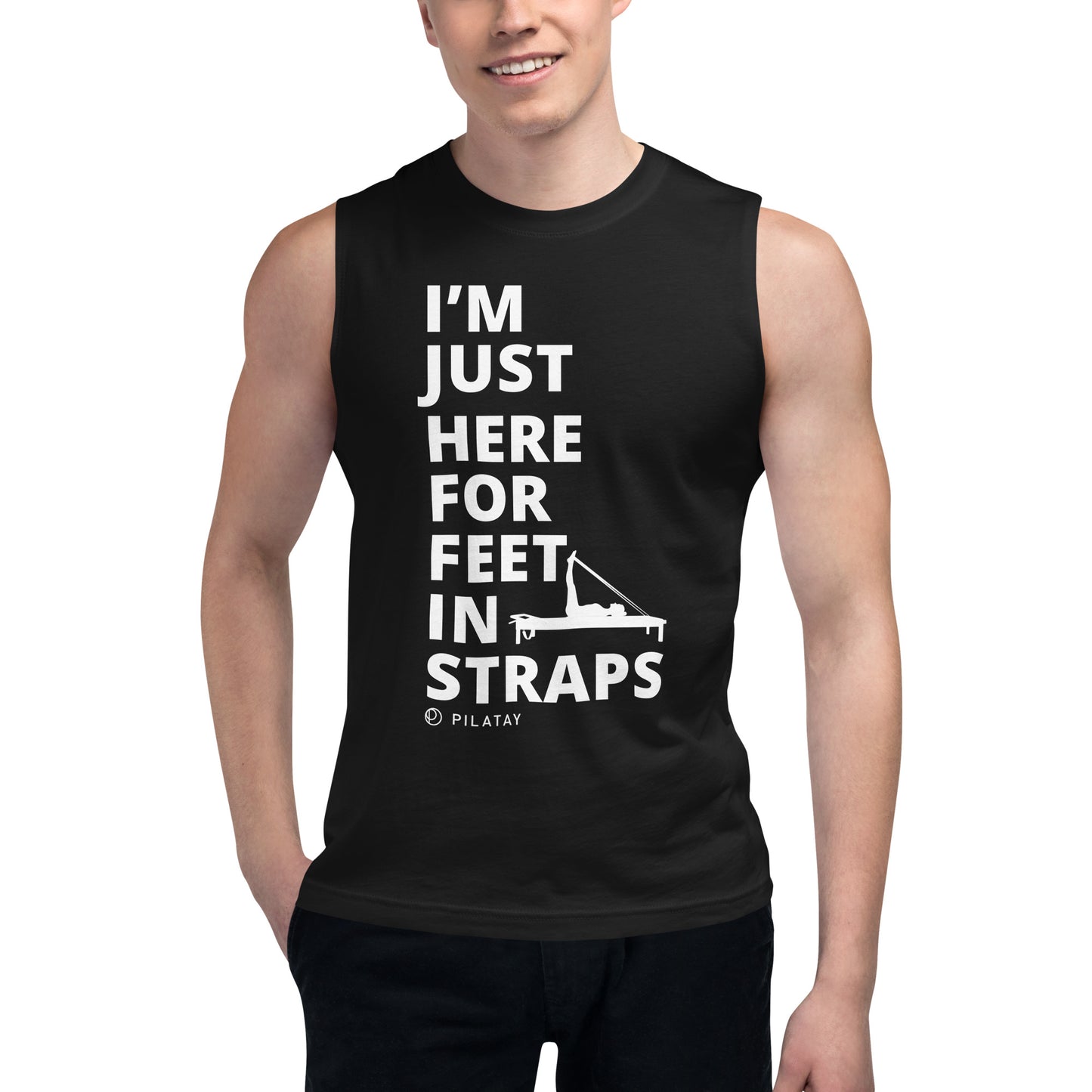 I'm Just Here For Feet In Straps - Unisex Muscle Tank