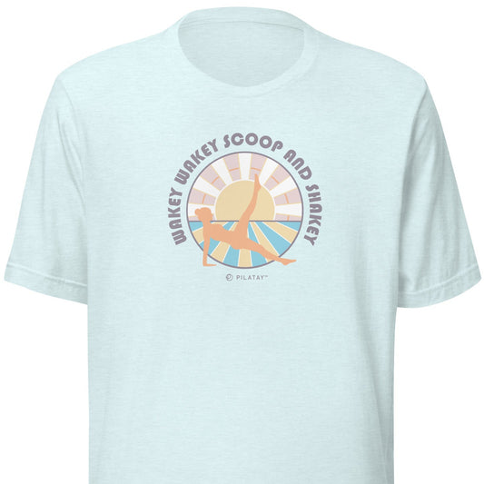 wakey wakey scoop and shakey Pilates Tee