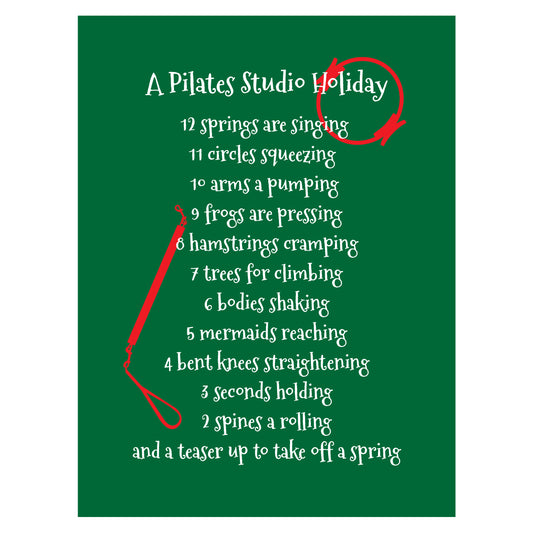 Pilates holiday Card - Pilates Christmas Card