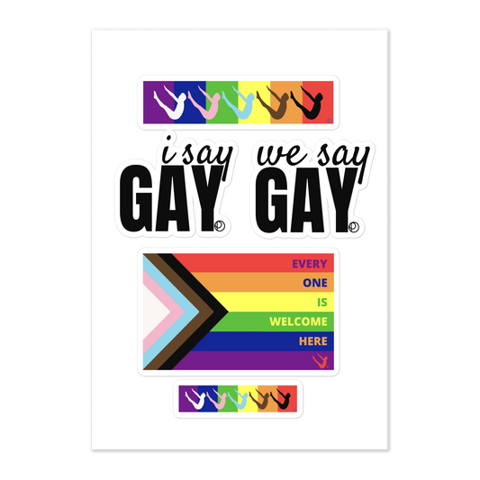 Pride Progress Pilates Sticker Sheet