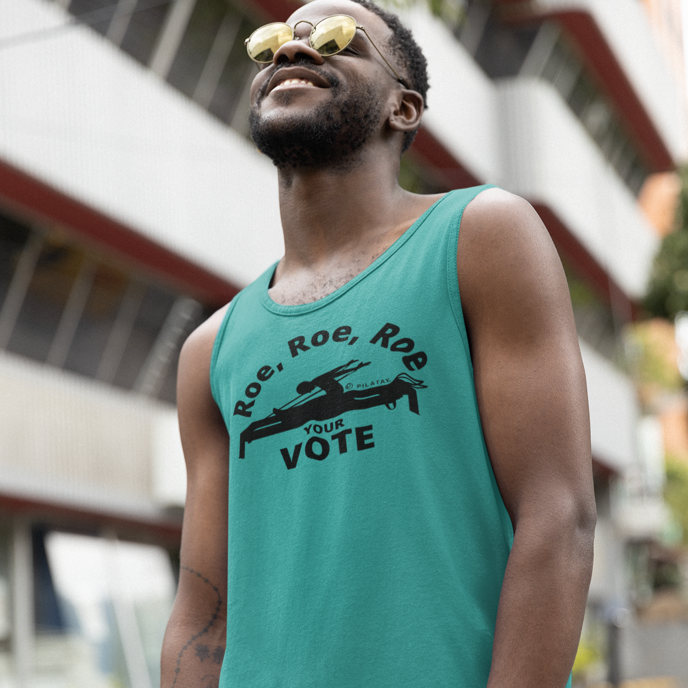 Roe Roe Roe Your Vote Pilates Tank Top - Funny Pilates Tanks and Shirts by PIlatay - Pilates Reformer Shirt  - PIlates Shirts For Men by Pilatay