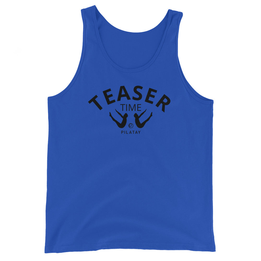 teaser time pilates tank top blue for women and men - pilates shirts by pilatay pilatays