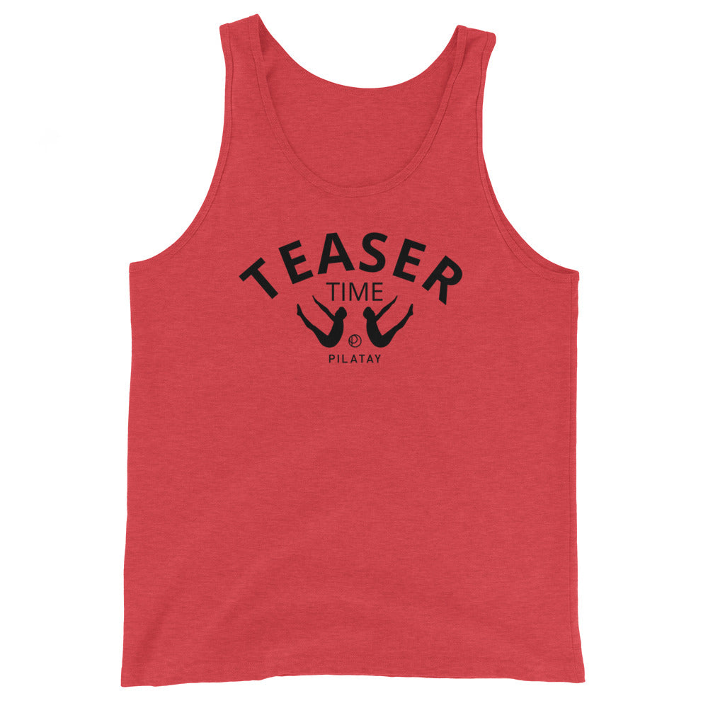 teaser time pilates tank top red for women and men - pilates shirts by pilatay pilatays